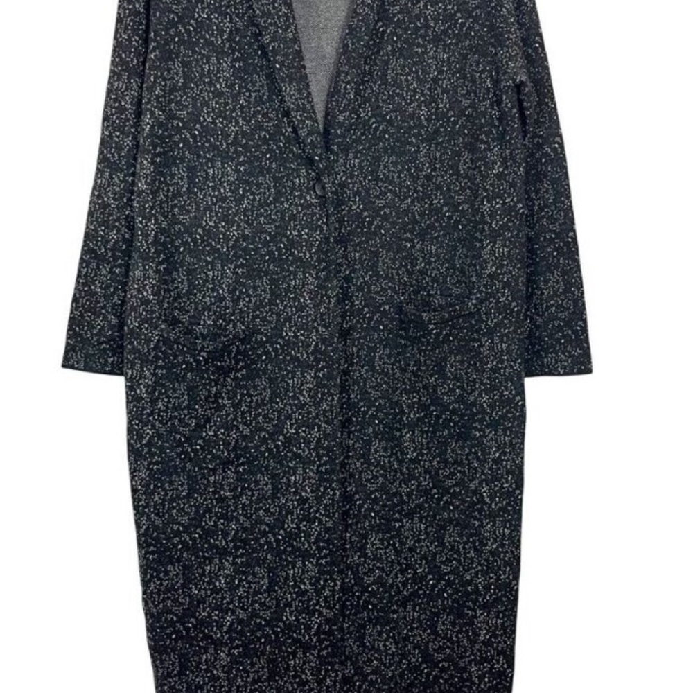 J. Jill Black, White and Gray Speckled Cardigan